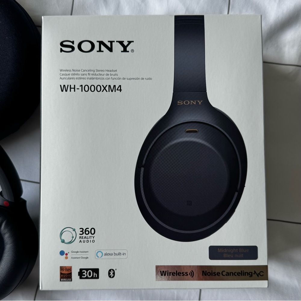 Sony Wireless/Bluetooth Over-Ear Headphones - Blue
